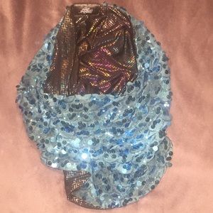 Burning man scarf hood stardust love race